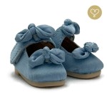 Kieszonkowe Buty Niebieskie z Kokardkami