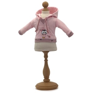 Bluza z kapturem różowa 2