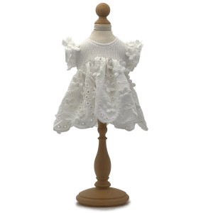 Dress White With Flowers 3D