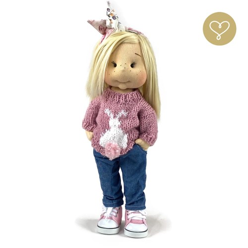 Leila - stoffpuppe handgemacht