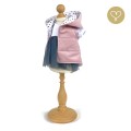 Set „Nadia“ Weste rosa, Kleid, Schal