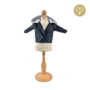 _Lederjacke mit Kapuze_