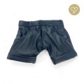 Shorts  black leather with pockets