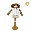 Hooded sweatshirt light brown