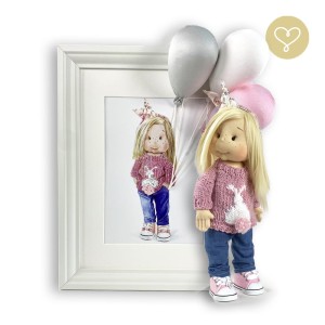 Wandgemälde "Leila"